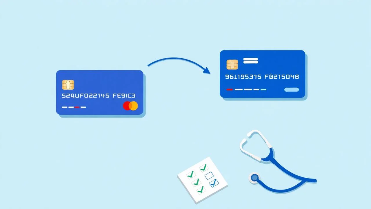 Illustration : transfert d'un compte pro à un autre avec checklist pour soignant libéral