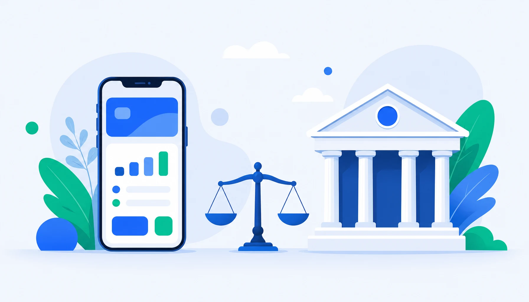 Illustration : compte pro en ligne vs banque traditionnelle pour un soignant libéral